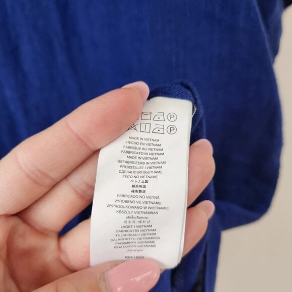 Michael Kors 100% Linen Slim Fit Button Down Shirt Sunglasses Print L - Picture 7 of 9